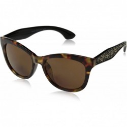 Square Women's Caliente Square Reading Sunglasses - Tortoise - CD189SSMXLD $43.35