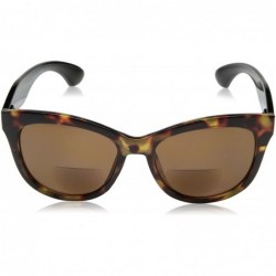 Square Women's Caliente Square Reading Sunglasses - Tortoise - CD189SSMXLD $24.60