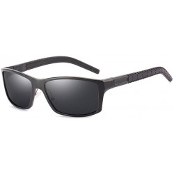 Round Design Sunglasses Men Polarized Square Sun GlassesMirrors Glasses - 1 - CJ18R55M7WA $28.16