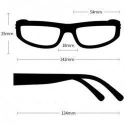 Oversized Unisex Vintage Square Frame Sunglasses Retro Eyewear Fashion Radiation Protection New - Black - CN18SW24G52 $13.50