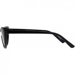 Shield Womens Cateye Sunglasses Futuristic Shield Fashion Mono Lens UV 400 - Black (Smoke) - CA18C3M3L78 $11.59