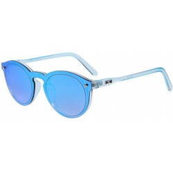 Rimless Women Fashion UV400 Sunglasses glasses Integrated Eyewear - Blue - C817YWRIASD $23.36