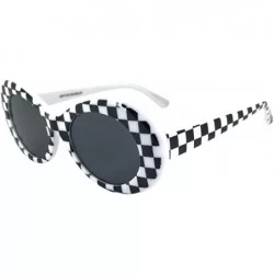 Square Retro Vintage Clout Goggles Men & Women Sunglasses Oval Shades Eye Glasses - Multicolor - a - C918CK2Z64X $9.56