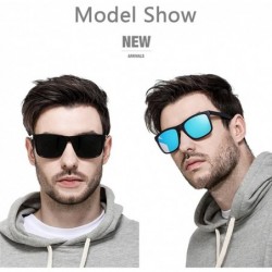 Aviator Polarized Sunglasses for Men TR90 Unbreakable Mens Sunglasses Driving Sun Glasses For Men/Women - C118G3DXNHL $16.16