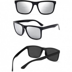 Aviator Polarized Sunglasses for Men TR90 Unbreakable Mens Sunglasses Driving Sun Glasses For Men/Women - C118G3DXNHL $16.16