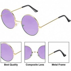 Round Sunglasses Vintage Colored Eyeglasses Glasses - CU199XW5X4L $9.11