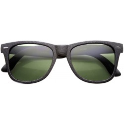 Wayfarer Casual Large Horn Rimmed Journeymen Sunglasses - Black Green - CE11YE00RKR $19.14