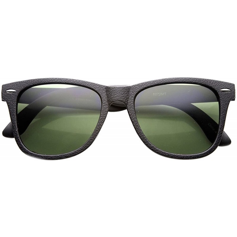 Wayfarer Casual Large Horn Rimmed Journeymen Sunglasses - Black Green - CE11YE00RKR $11.80
