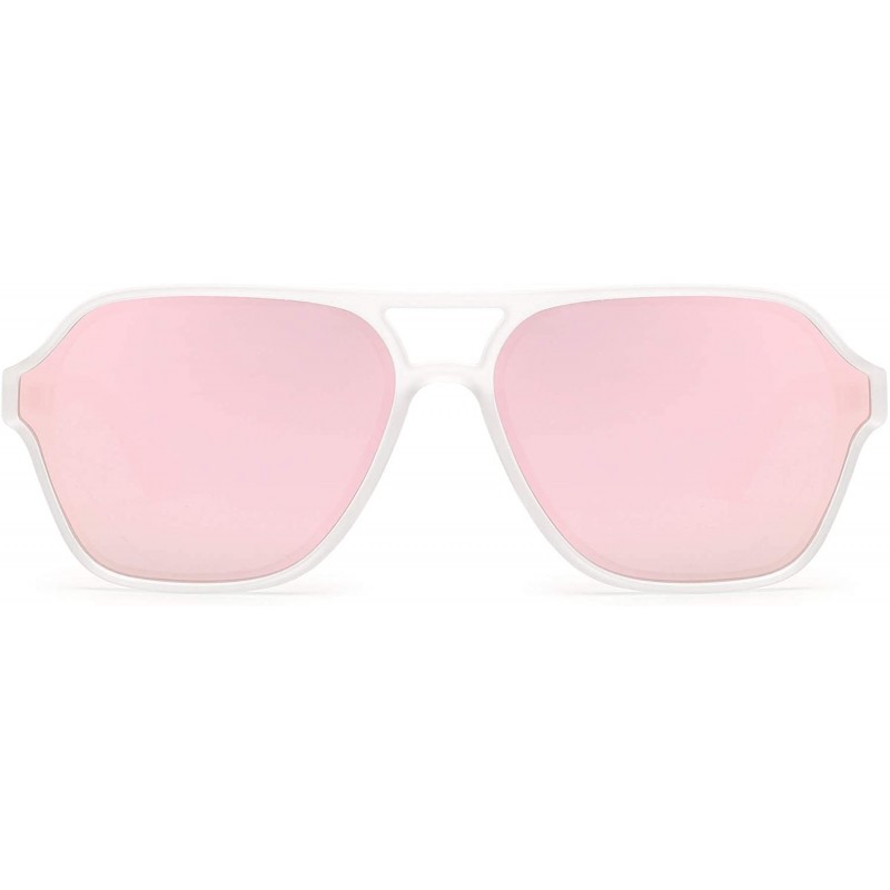 Aviator Polarized Aviator Sunglasses Men Women Vintage Square Driving Glasses - CW1967TW0OX $20.40