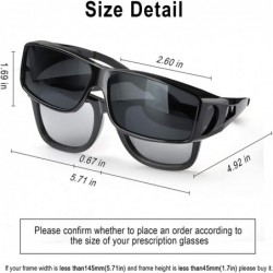 Wrap Fit Over Glasses Sunglasses HD Polarized Lenses- Wrap Around Sunglasses Wear Over Regular Glasses UV Protection - CZ18TN...