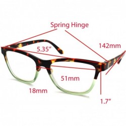 Rectangular computer Reading Glasses tortoise - CI18GQYCLAH $22.42