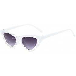 Semi-rimless Unisex Vintage Eye Sunglasses Retro Eyewear Fashion Radiation Protection - E - C518TS25RU5 $18.38