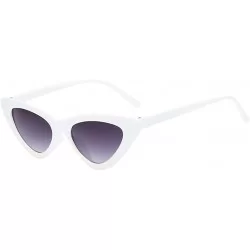 Semi-rimless Unisex Vintage Eye Sunglasses Retro Eyewear Fashion Radiation Protection - E - C518TS25RU5 $18.38