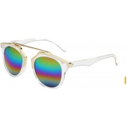Goggle Woman's Retro Style Sunglasses Plastic Frame Glasses Lady Outdoor Uv400 Multicoloured - CS11ZSIBPFZ $17.78