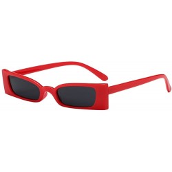 Round Sunglasses for Women Men Mini Sunglasses Rectangle Sunglasses Chic Glasses Eyewear Sunglasses for Holiday - D - CD18QU6...
