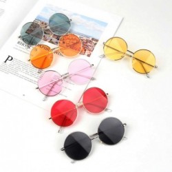 Round Candy Color Korean Simple Children Round Girls ANTI-UV Sunglasses Hot Boys Kids Retro Cute Sun Glasses Eyewear - CX199C...