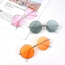 Round Candy Color Korean Simple Children Round Girls ANTI-UV Sunglasses Hot Boys Kids Retro Cute Sun Glasses Eyewear - CX199C...