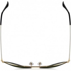 Aviator Aviator Sunglasses for Men Women-Flash Mirror Lens UV400 Sunglasses Eyewear Multi-Color(Gold Frame - 60) - CA17YGX7QG...
