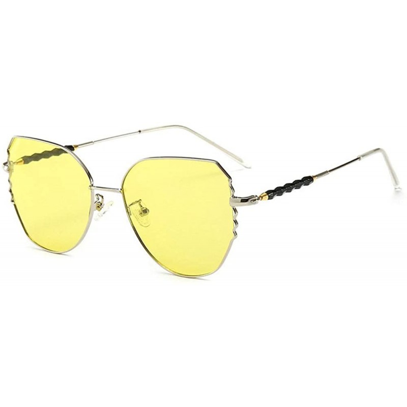 Goggle Hot fashion women cat polarized sunglasses brand designer metal frame sun photochromic goggles - CJ18MHRZ05A $17.26