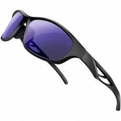 Rimless Professional Polarized Cycling Glasses Casual Sports Bike Eyewear Comfort Outdoor Sunglasses - Blue - CR18T2KL9KS $8.13
