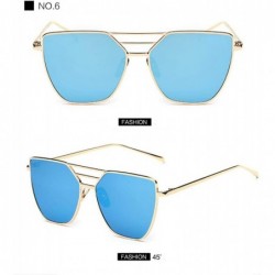 Aviator Luxury Sunglasses Women Brand Desinger Metal Mirror Sun Glasses For Women 1 - 6 - C518XE0C9NX $19.81