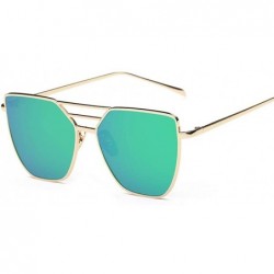 Aviator Luxury Sunglasses Women Brand Desinger Metal Mirror Sun Glasses For Women 1 - 6 - C518XE0C9NX $10.83