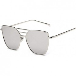 Aviator Luxury Sunglasses Women Brand Desinger Metal Mirror Sun Glasses For Women 1 - 6 - C518XE0C9NX $10.83