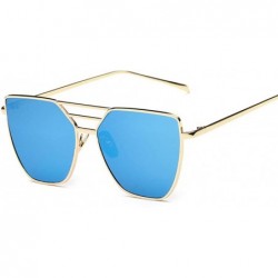 Aviator Luxury Sunglasses Women Brand Desinger Metal Mirror Sun Glasses For Women 1 - 6 - C518XE0C9NX $10.83