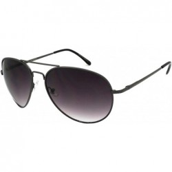 Oversized Extra Large Unisex Pilot Aviator Sunglasses Top Gun W/Spring Hinge & Soft Pouch BG20840S - CS11KBPUNH1 $19.42