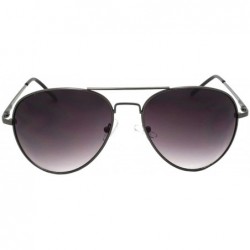 Oversized Extra Large Unisex Pilot Aviator Sunglasses Top Gun W/Spring Hinge & Soft Pouch BG20840S - CS11KBPUNH1 $8.80