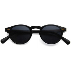 Round sunglasses for women fashion Red Blue Round Sun Glasses Vintage Retro Shades - C3-leopard-darkgreen - C118WZSCYT3 $21.04