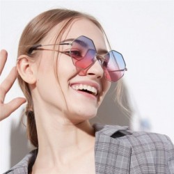 Wrap Radiation Protection Sunglasses - Retro Fashion Polygonal Lens Sun Glasses - C - C118QS9GGMH $10.24