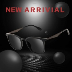 Oval Women Men Sunglasses Polarized Vintage Eyewear Driving Alloy Temple Gafas De Sol Masculino AF8120 - C1black - CN1985IAGR...