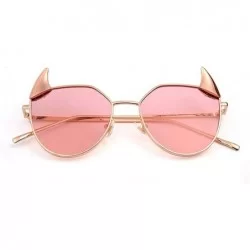 Aviator Unisex sunglasses- fashion personality sunglasses- horn fashion sunglasses - B - CP18SGIMENC $43.15