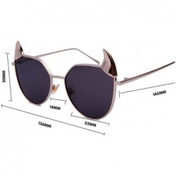 Aviator Unisex sunglasses- fashion personality sunglasses- horn fashion sunglasses - B - CP18SGIMENC $43.15
