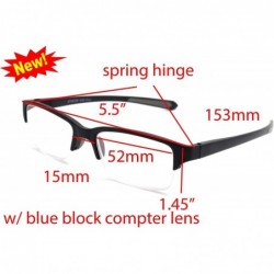 Rectangular Full-Rimless Flexie Reading double injection color Glasses NEW FULL-RIM - CJ18CAZLOX9 $21.30