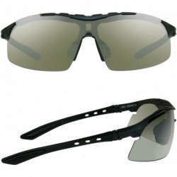 Semi-rimless Glasses Cycling Shooting Motorcycle Activities - Tinted Clear Lens - CU11V484R4T $13.99