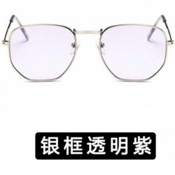 Rimless Retro Classic Vintage Small Square Sunglasses Men Polygon Sun Glasses Women Metal Frame Lens Eyewear UV400 - 6 - CI19...