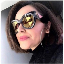 Aviator Luxury Sunglasses Women Big Frame Gradient UV400 Sexy Ladies Sunglases 0263 C5 - 0263 C3 - CX18XQYKQE5 $10.05