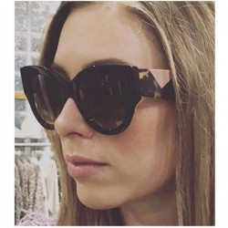 Aviator Luxury Sunglasses Women Big Frame Gradient UV400 Sexy Ladies Sunglases 0263 C5 - 0263 C3 - CX18XQYKQE5 $10.05