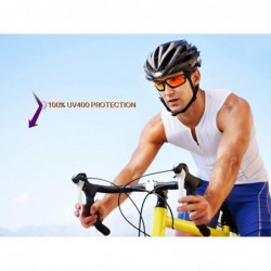 Sport Men Sport Polarized Sunglasses 100% UV Protection for Outdoor Activities - Red - CK18TI698K8 $12.20