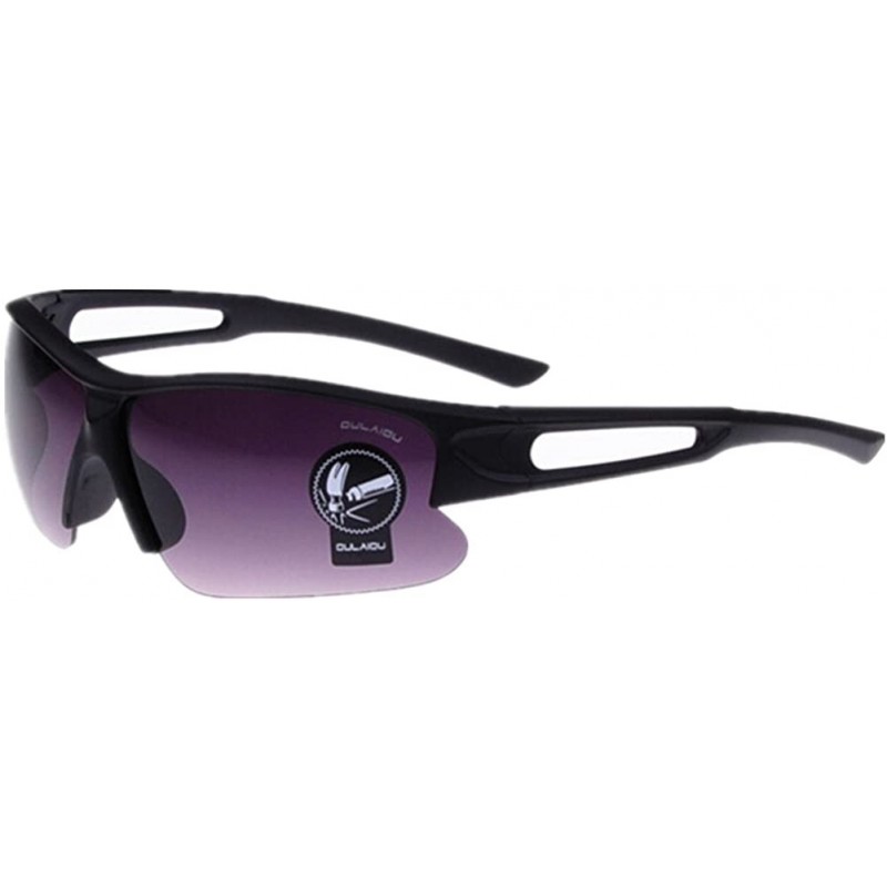 Goggle Crazy High Explosion-Proof Profile Sport Cycling Triathlon Sunglasses - Black Frame Double-gray Lenses - 7T453633320 $...