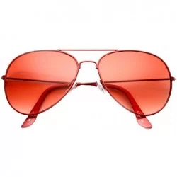 Aviator Fashion Culture Women's Bang Colorful Tonal Retro Aviator Sunglasses - Cherry Red - C718C4A7QTA $12.00
