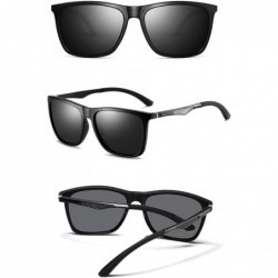 Oversized Polarized Sunglasses for Men Aluminum Mens Sunglasses Driving Rectangular Sun Glasses For Men/Women - C218HY9LK9D $...