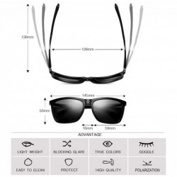 Oversized Polarized Sunglasses for Men Aluminum Mens Sunglasses Driving Rectangular Sun Glasses For Men/Women - C218HY9LK9D $...