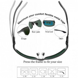 Wayfarer Bircen Polarized Sunglasses for Men Women UV Protection Driving Golf Fishing Sports Sunglasses - CR18AZOR63Z $22.17