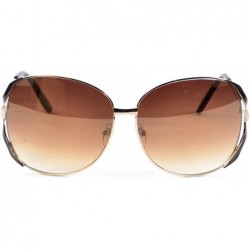 Oversized Women's Gradient Oversize 65 mm Sunglasses - Tortoise/Gold - C111XRDXJ4D $9.75