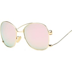 Oversized Oversized Sunglasses Women Personality Steel Ball Metal Mirror Sun Glasses 6 - 5 - CI18YR3WL6N $8.81