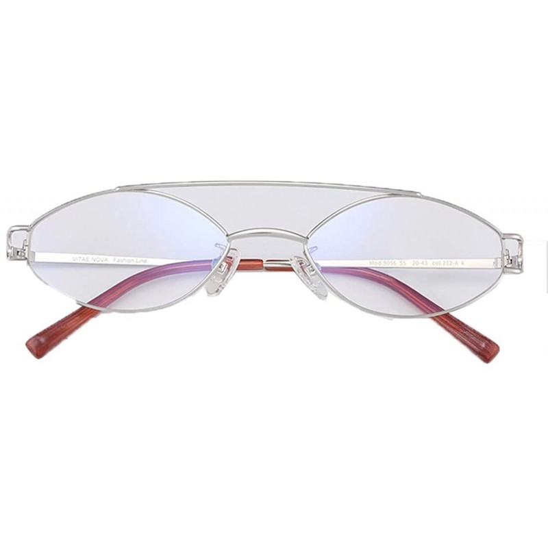 Oval Oval metal frame- men and women fashion personality frame glasses - D - CN18RW3QQWH $54.07