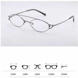 Oval Oval metal frame- men and women fashion personality frame glasses - D - CN18RW3QQWH $54.07